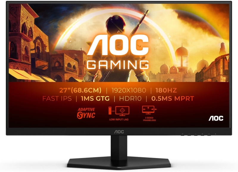 AOC представила недорогие игровые мониторы AGON G42 — IPS, до 27 дюймов, FHD и 180 Гц