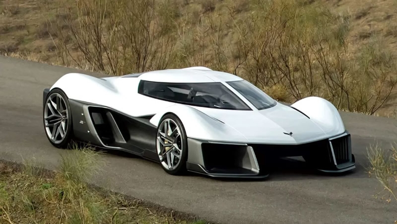 GM показала концепт будущего электрического спорткара Chevrolet Corvette
