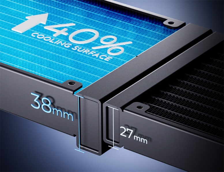 Система жидкостного охлаждения ID-Cooling DX360 Max с радиатором увеличенной толщины