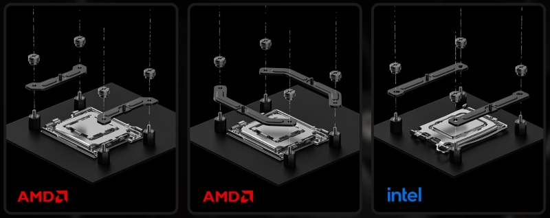 Система жидкостного охлаждения ID-Cooling DX360 Max с радиатором увеличенной толщины