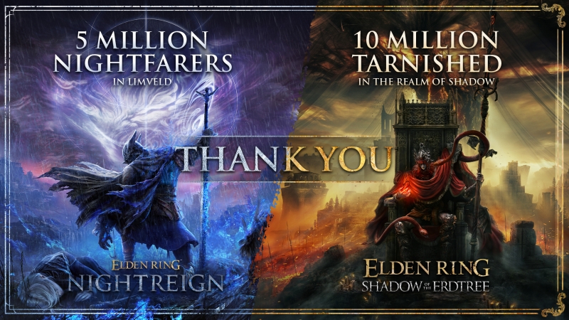 «Пламя вашей страсти горит как никогда ярко»: FromSoftware похвасталась продажами Elden Ring Nightreign и аддона Shadow of the Erdtree