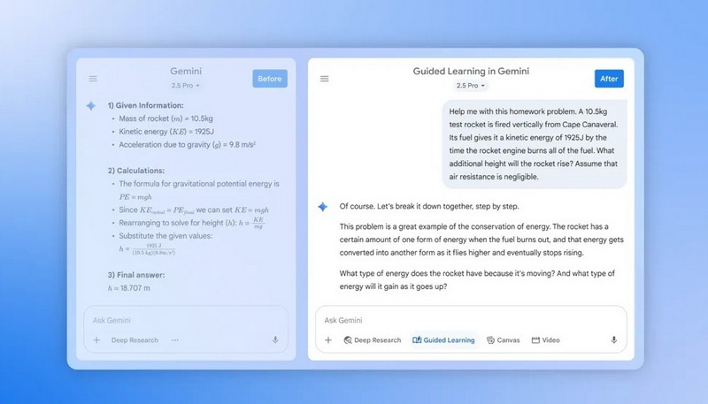 Google представила ИИ-репетитора Guided Learning — теперь Gemini помогает учиться, а не списывать