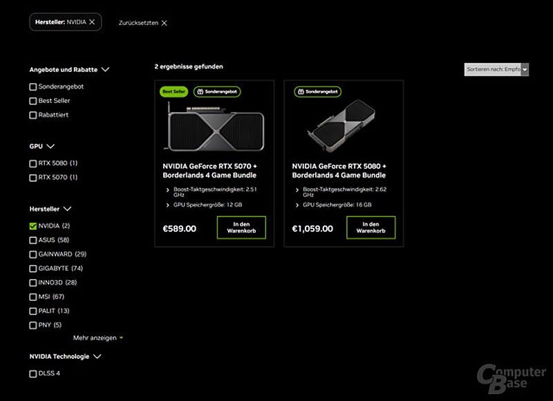 GeForce RTX 5090 FE и RTX 5080 FE внезапно исчезли из официальных магазинов Nvidia в ряде стран