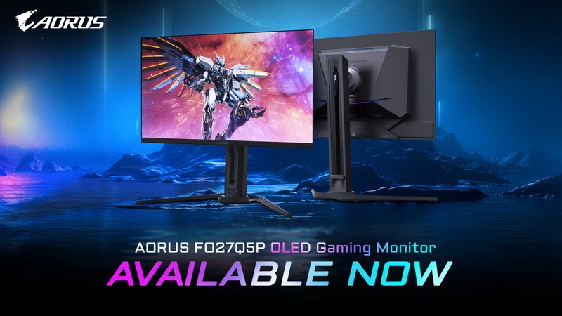 Геймерский 27-дюймовый QD-OLED-монитор Gigabyte Aorus FO27Q5P с 2K и 500 Гц дебютировал в России