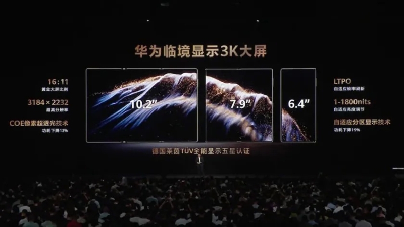 Huawei представила второй в мире трёхстворчатый складной смартфон Mate XTs за $2500