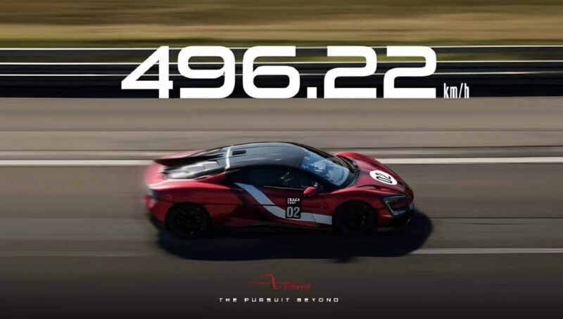 Китайский электрический гиперкар YangWang U9 Extreme разогнался до 496 км/ч, обойдя рекорд Bugatti