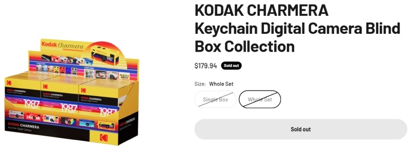 Спасаясь от банкротства, Kodak выпустила 30-граммовую 30-долларовую ностальгическую фотокамеру Charmerа